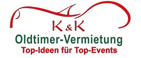 K & K Oldtimer-Vermietung | Hochzeitsauto | Oldtimerbus | T1 Bulli, Hochzeitsauto · Kutsche Mainz, Wiesbaden, Logo