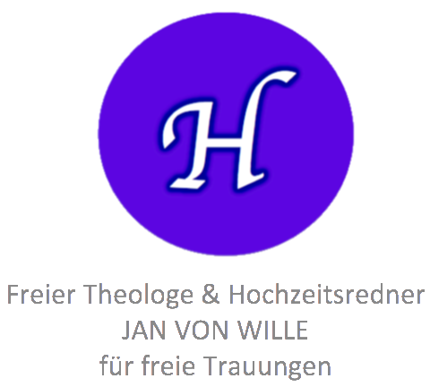 Hochzeitsredner Jan von Wille, Trauredner · Theologen Gau-Algesheim, Logo