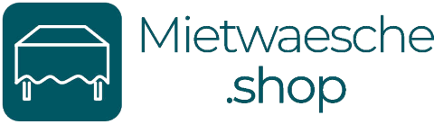 Mietwaesche.shop - Hussen, Tischdecken & mehr, Brautstrauß · Deko · Hussen Mainz, Wiesbaden, Logo